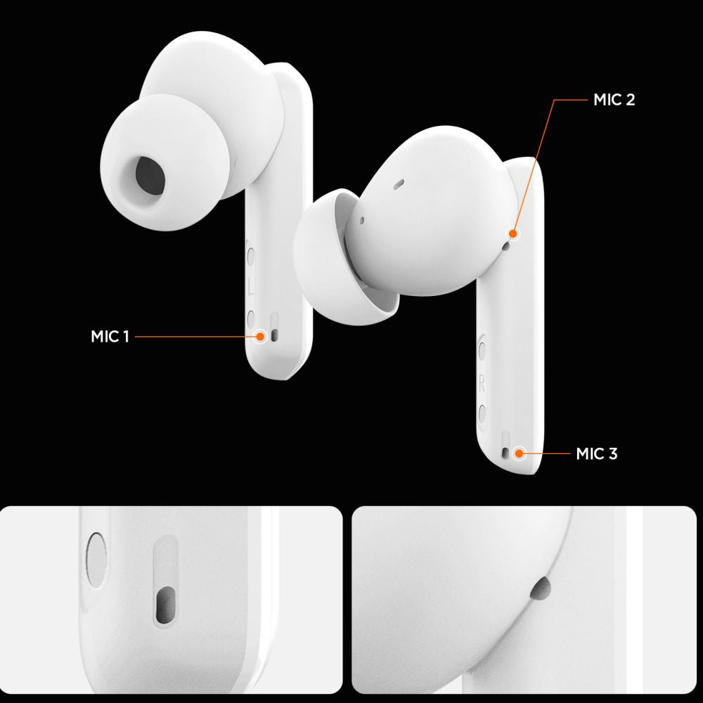 Handsfree Bluetooth Spigen SA2402, TWS, ANC, Sort ASD07888