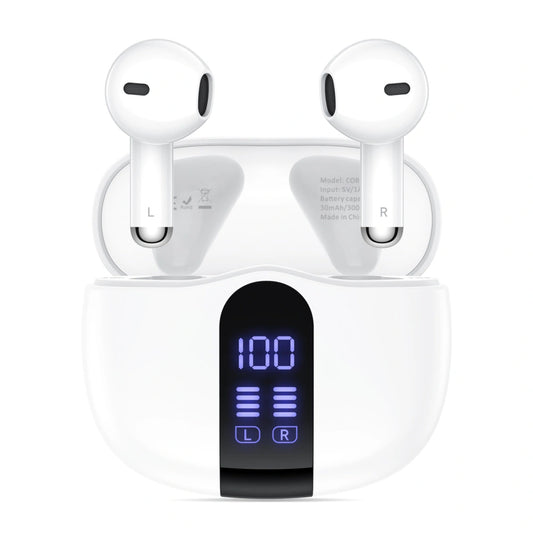 Handsfree Bluetooth Tech-Protect Ultraboost Core G2, TWS, Hvid
