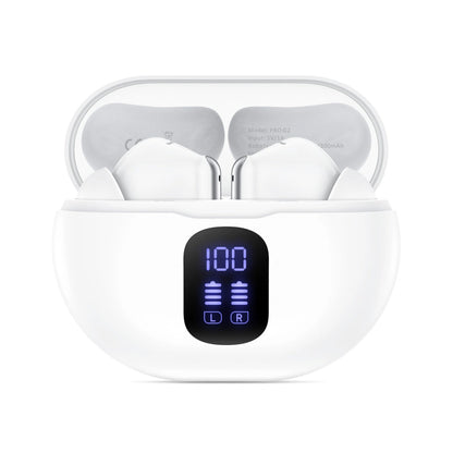 Handsfree Bluetooth Tech-Protect Ultraboost Pro G2, TWS, Hvid