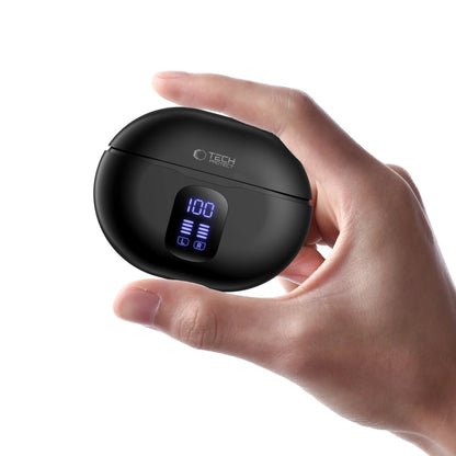 Handsfree Bluetooth Tech-Protect Ultraboost Pro G2, TWS, Sort