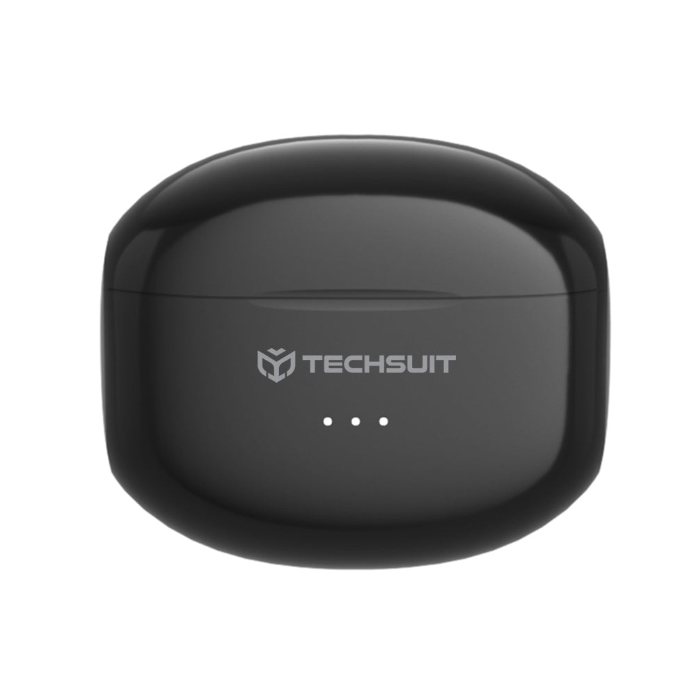 Handsfree Bluetooth Techsuit CW1 Audira Pro, TWS, ANC, Sort