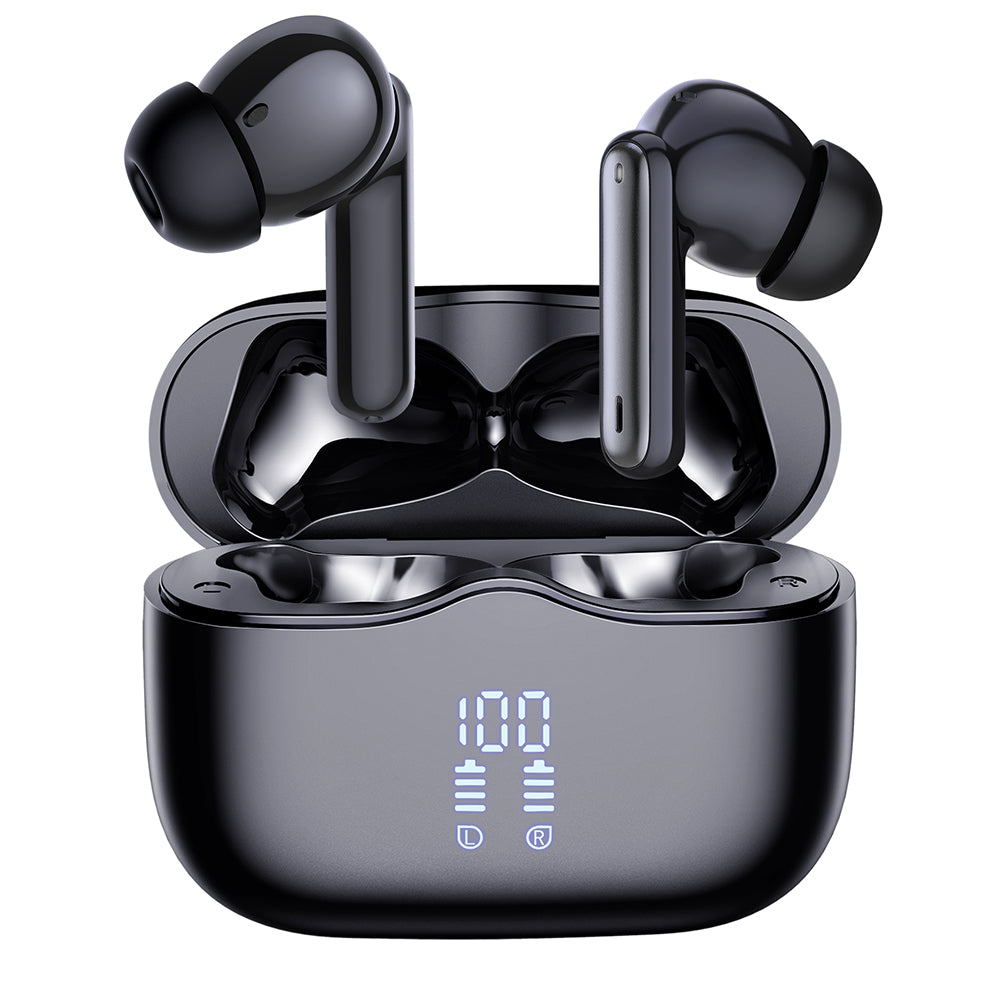 Handsfree Bluetooth Techsuit CW2 VelarX One, TWS, ANC, Sort