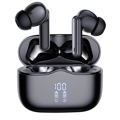 Handsfree Bluetooth Techsuit CW2 VelarX One, TWS, ANC, Sort