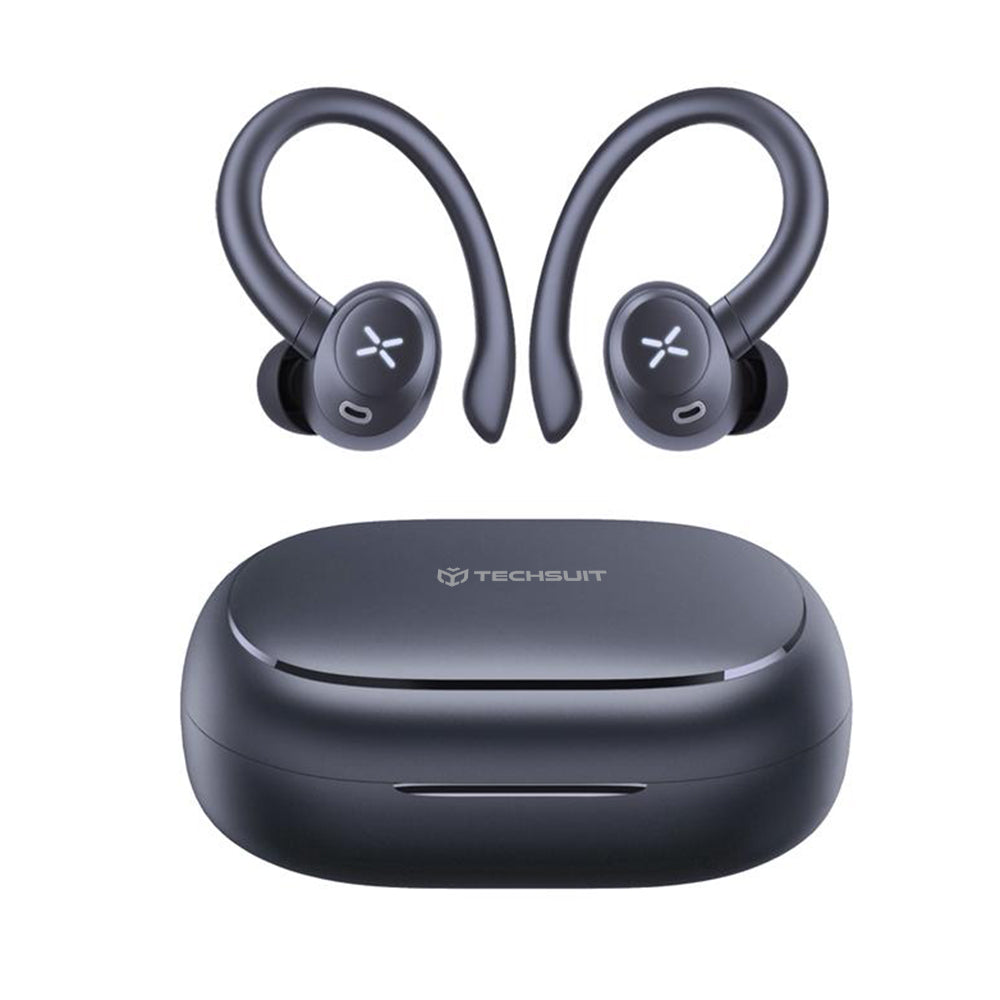 Handsfree Bluetooth Techsuit CW4 AirTune, TWS, Sort