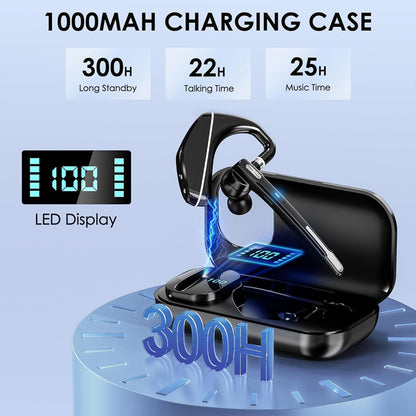Bluetooth Call Center Headset Techsuit Hearyo A6L, Sort