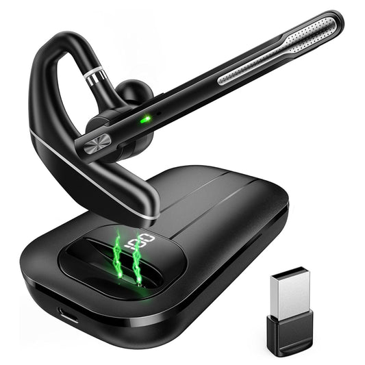Bluetooth Call Center Headset Techsuit Hearyo A6L, Sort