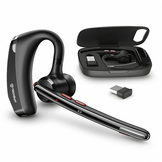 Bluetooth Techsuit SoundForce Pro G10 Call Center Headset, A2DP, Sort