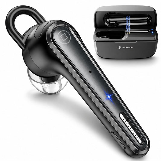 Handsfree Bluetooth Techsuit Voicera CB3, A2DP, Sort
