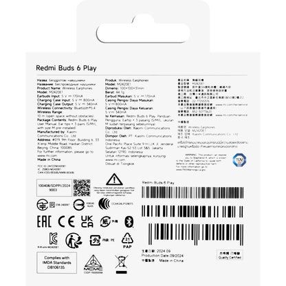 Handsfree Bluetooth Xiaomi Redmi Buds 6 Play, TWS, Pink BHR8775GL