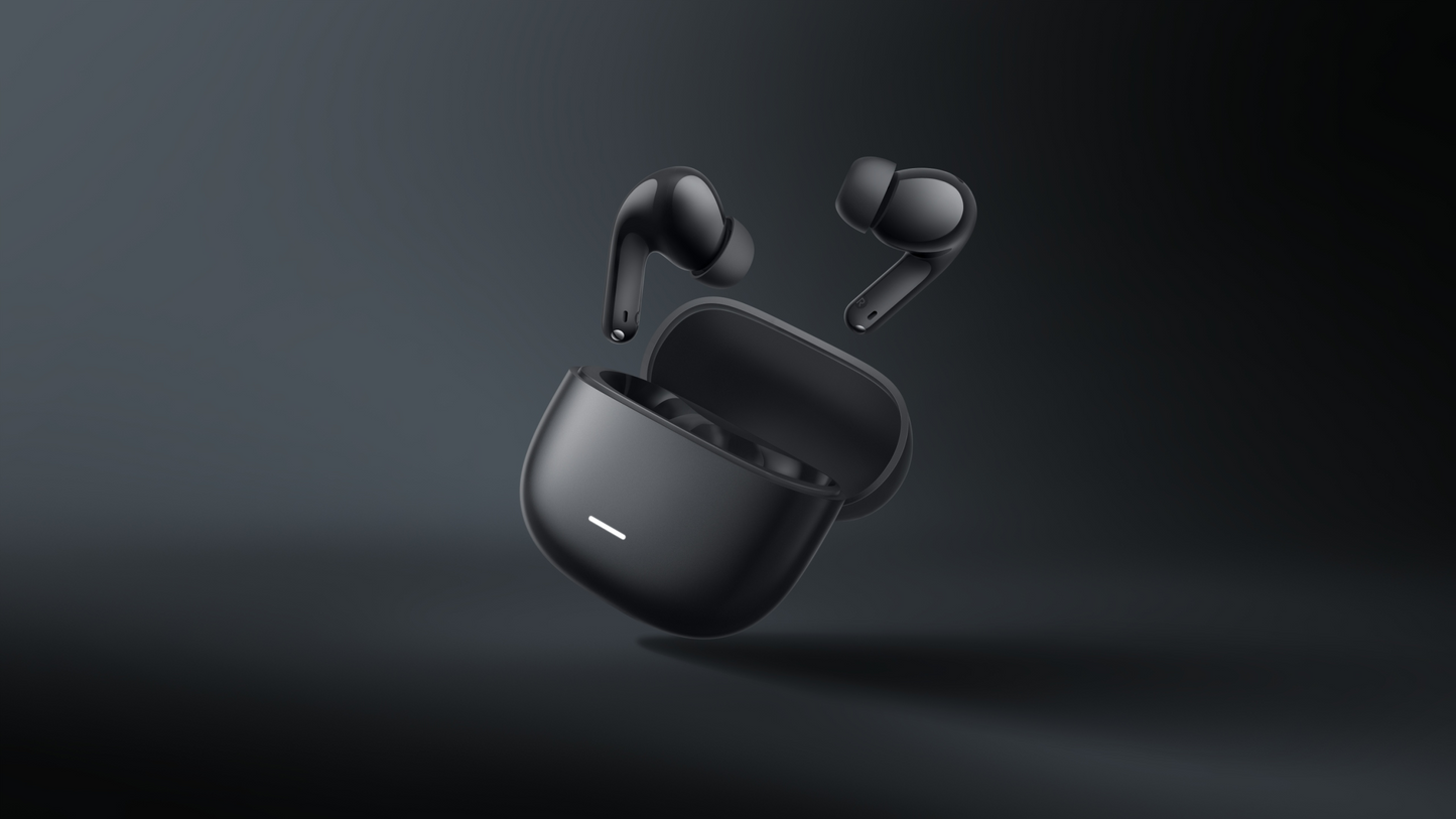 Handsfree Bluetooth Xiaomi Redmi Buds 8 Lite, TWS, ANC, Sort BHR08OMGL