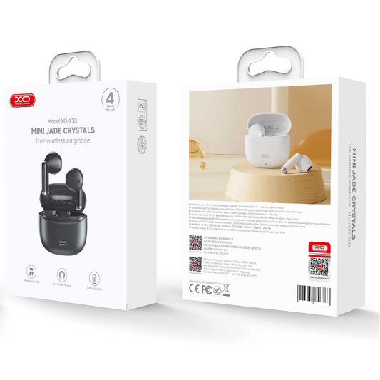 Håndfri Bluetooth Bluetooth XO Design X33, TWS, Sort 