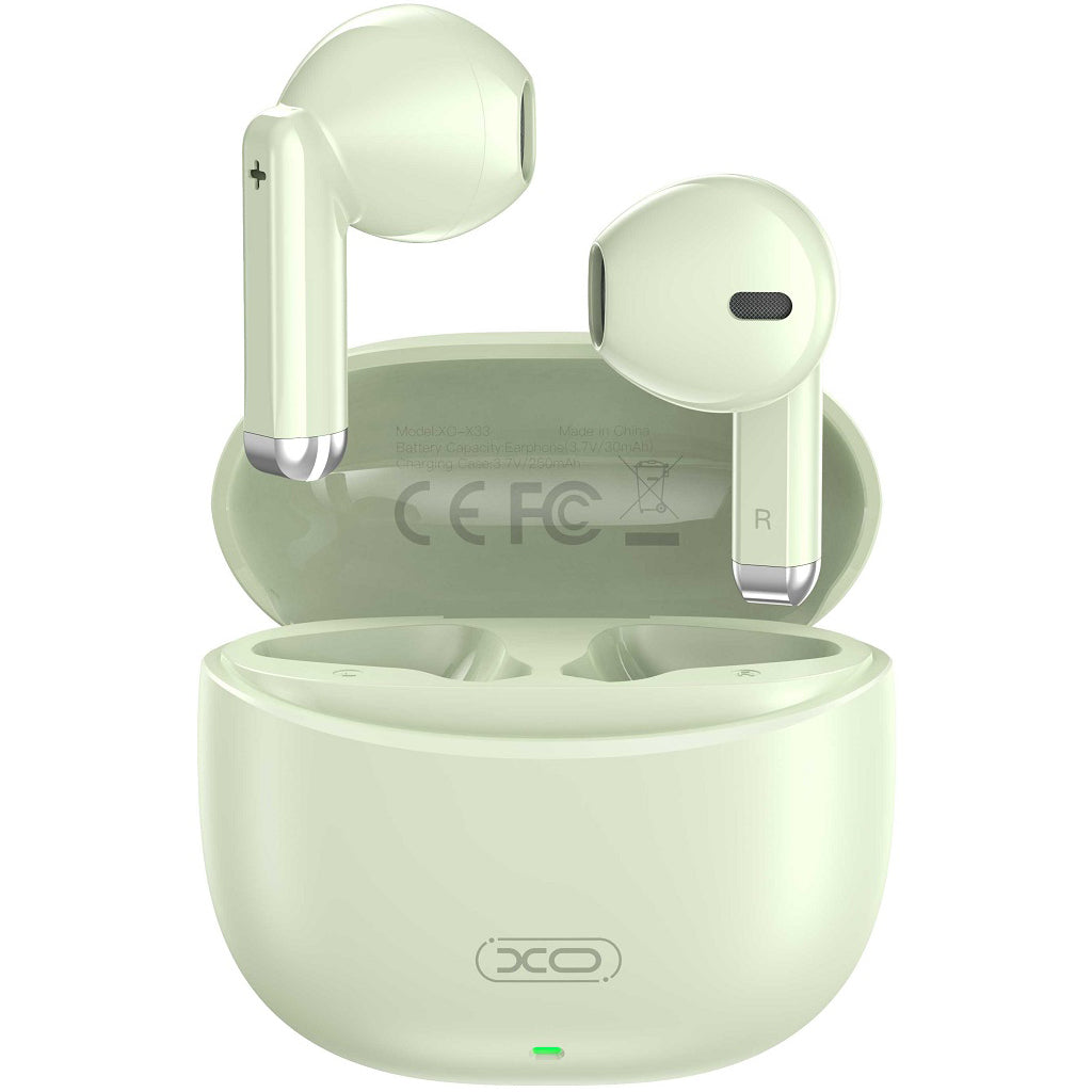 Bluetooth-håndfri XO Design X33, TWS, Grøn 