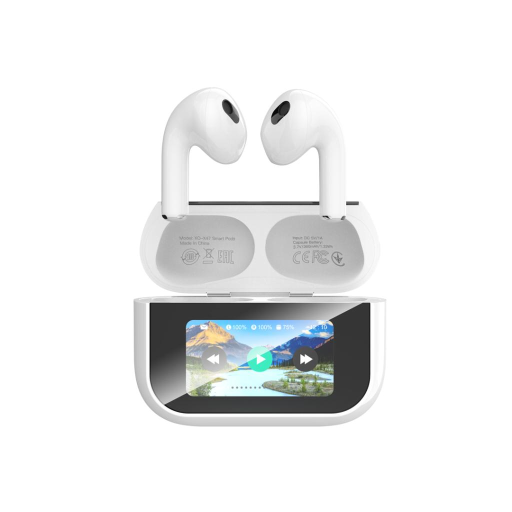 Bluetooth-håndfri XO Design X47 4. generation, TWS, Hvid