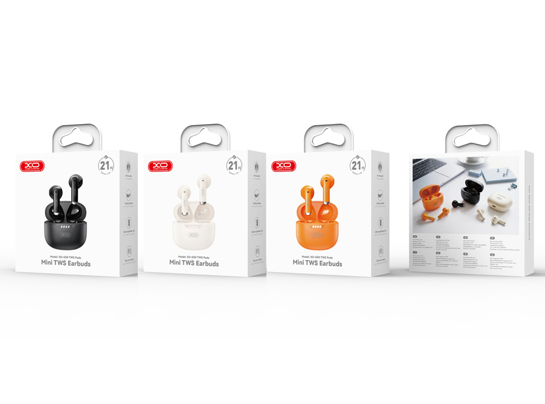Handsfree Bluetooth XO Design G50, TWS, Sort