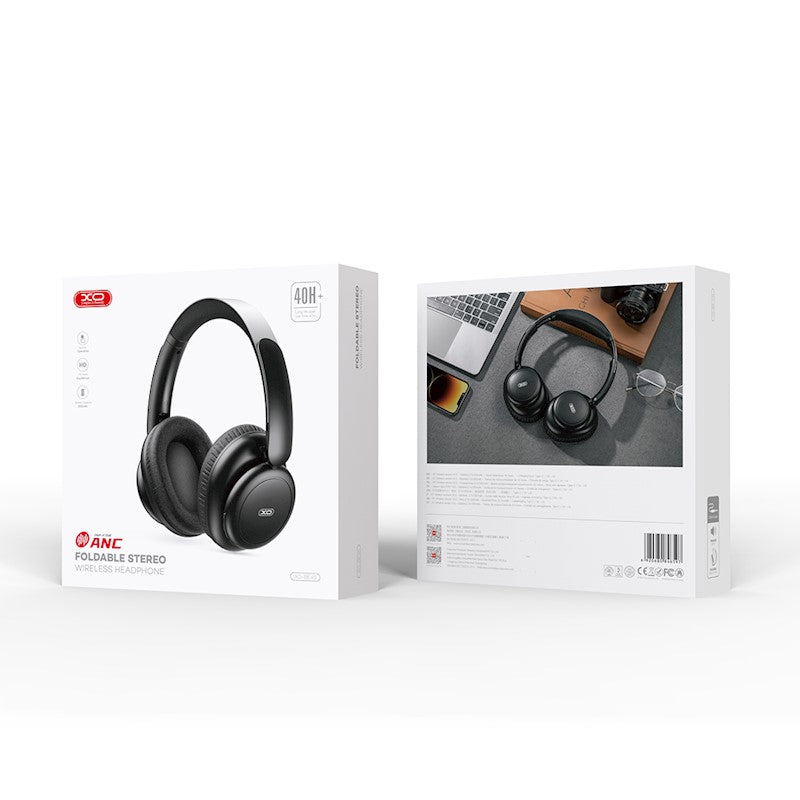 Håndfri Bluetooth XO Design BE40, A2DP, ANC, Sort 