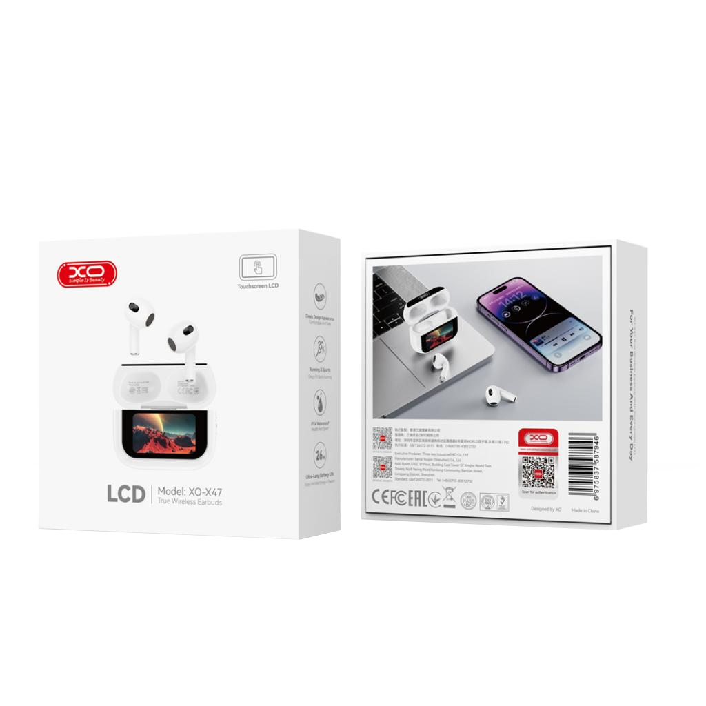 Bluetooth-håndfri XO Design X47 4. generation, TWS, Hvid