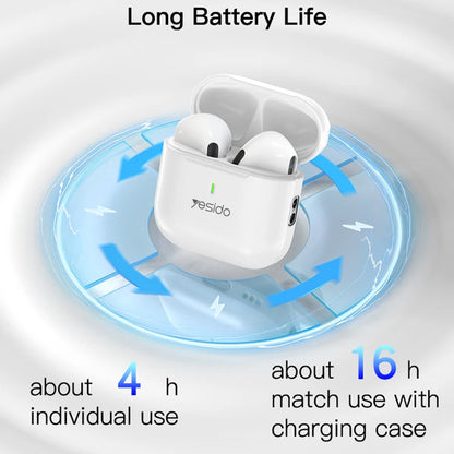 Handsfree Bluetooth Yesido TWS17, TWS, Hvid