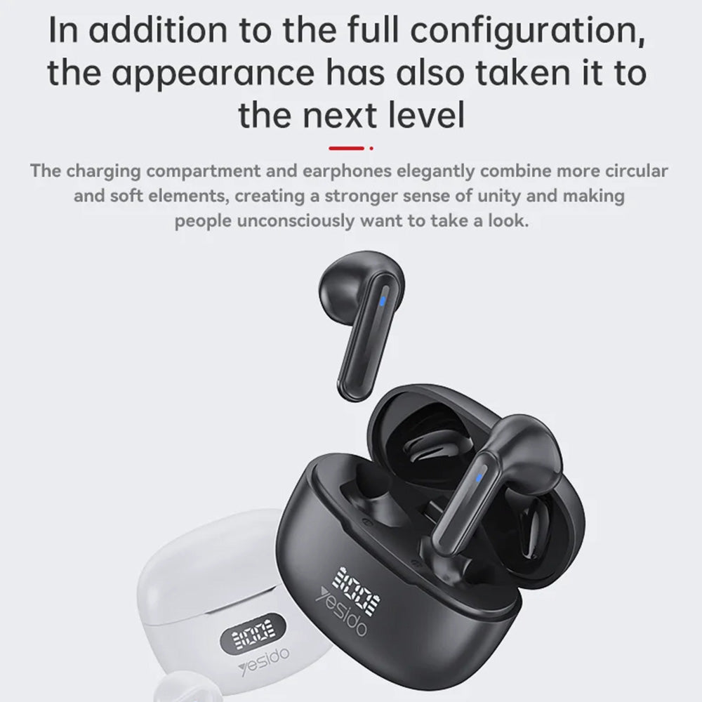 Handsfree Bluetooth Yesido TWS19, TWS, Sort