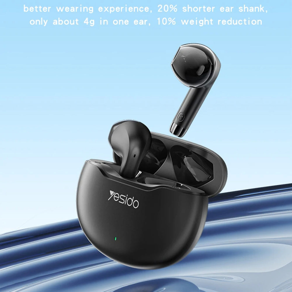 Handsfree Bluetooth Yesido TWS21, TWS, Sort
