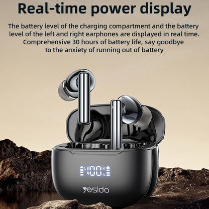 Handsfree Bluetooth Yesido TWS23, TWS, ANC, Sort