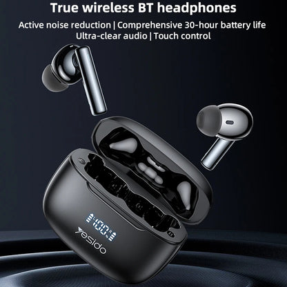 Handsfree Bluetooth Yesido TWS23, TWS, ANC, Sort