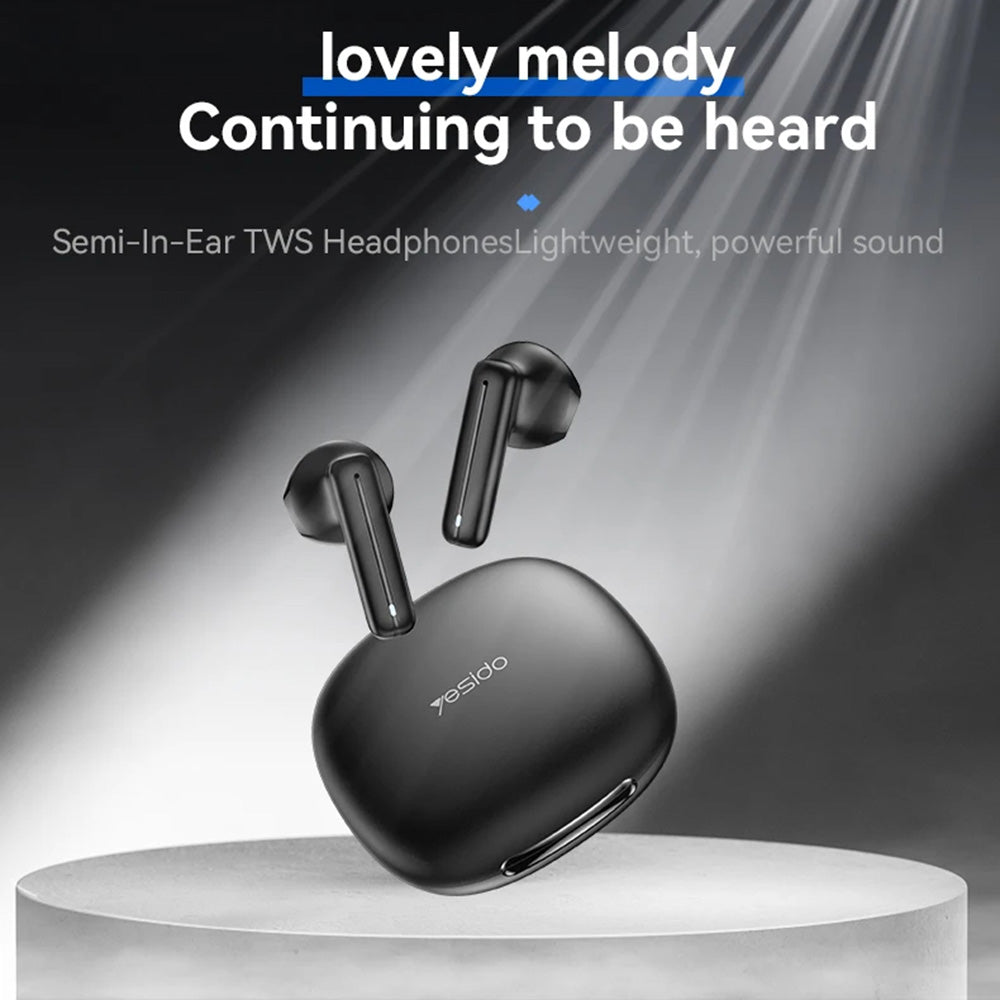 Handsfree Bluetooth Yesido TWS25, TWS, Sort