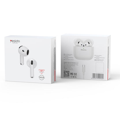 Handsfree Bluetooth Yesido TWS31S, TWS, Hvid