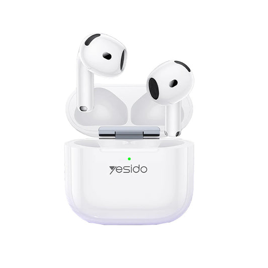 Handsfree Bluetooth Yesido TWS32, TWS, ANC, Hvid