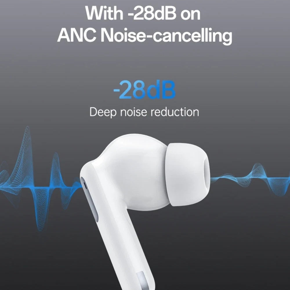 Handsfree Bluetooth Yesido TWS34, TWS, ANC, Hvid