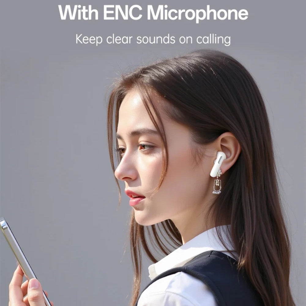 Handsfree Bluetooth Yesido TWS34, TWS, ANC, Hvid