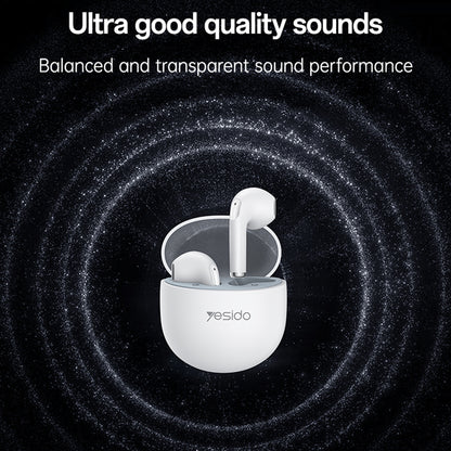 Handsfree Bluetooth Yesido TWS35, TWS, Hvid