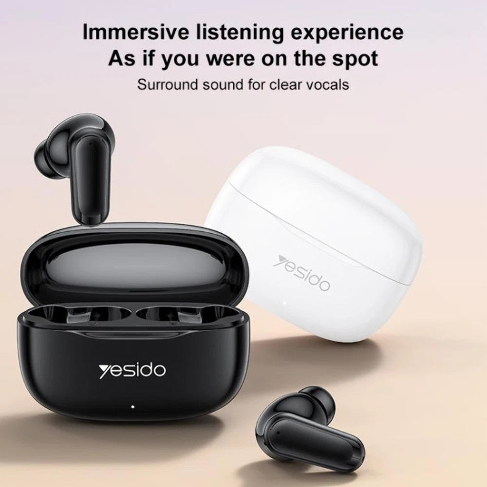 Handsfree Bluetooth Yesido TWS38, TWS, Sort