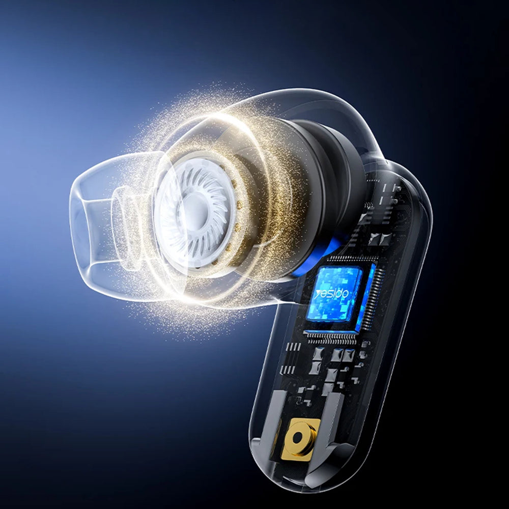 Handsfree Bluetooth Yesido TWS38, TWS, Sort