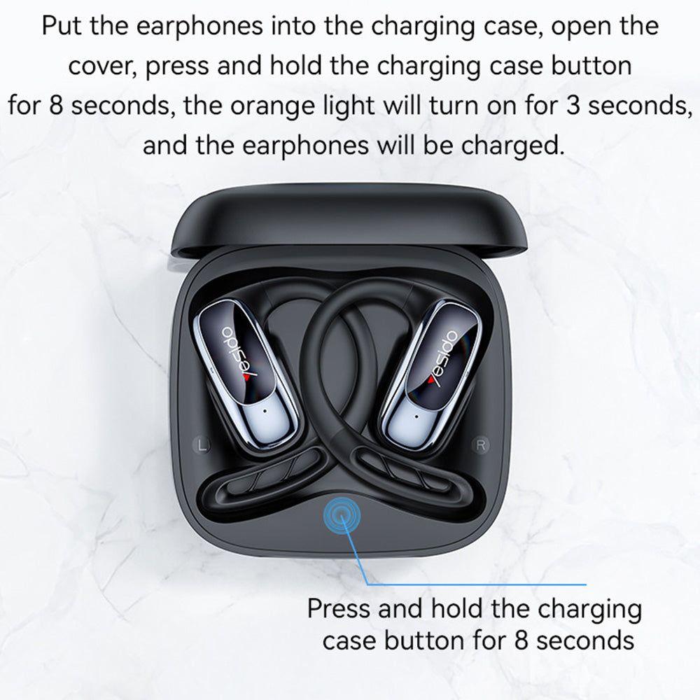 Handsfree Bluetooth Yesido YSP24, TWS, Sort