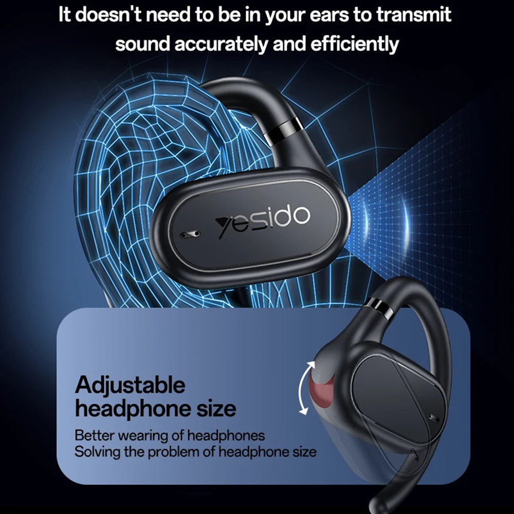 Handsfree Bluetooth Yesido YSP25, TWS, Sort