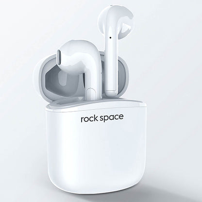 Handsfree Bluetooth Rock Space EB100, TWS, Hvid