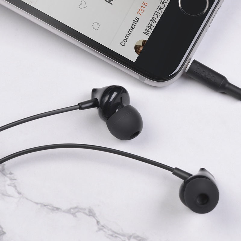 Handsfree 3,5 mm HOCO M60 Perfect Sound, Sort