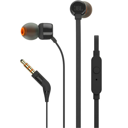 Handsfree 3.5mm JBL T110, Sort JBLT110BLK