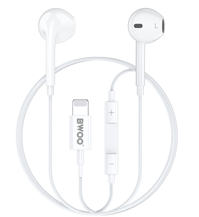 Handsfree Lightning BWOO BO-HF179, Hvid