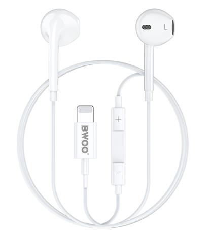 Handsfree Lightning BWOO BO-HF179, Hvid