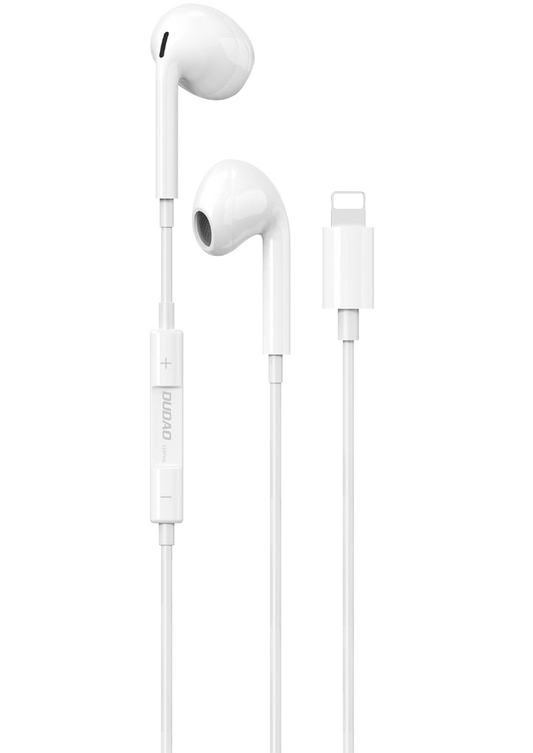 Handsfree Lightning Dudao X14PROL-W1, Hvid