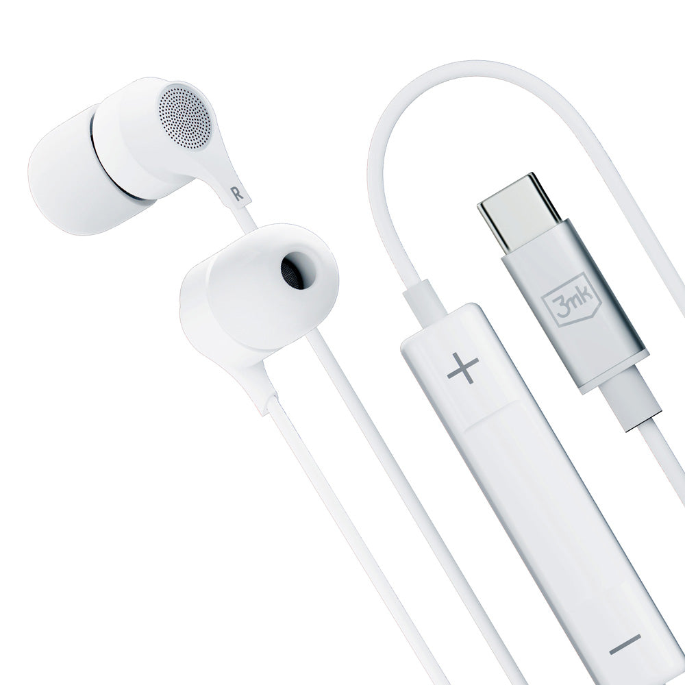 Håndfri USB-C 3MK, hvid 