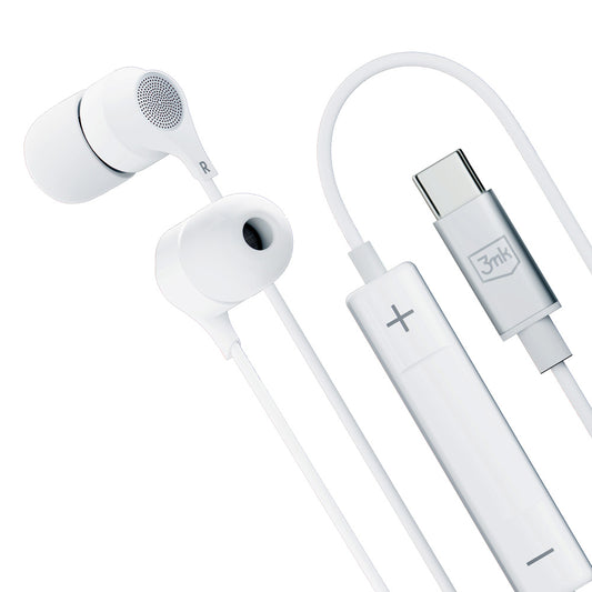 Håndfri USB-C 3MK, hvid 