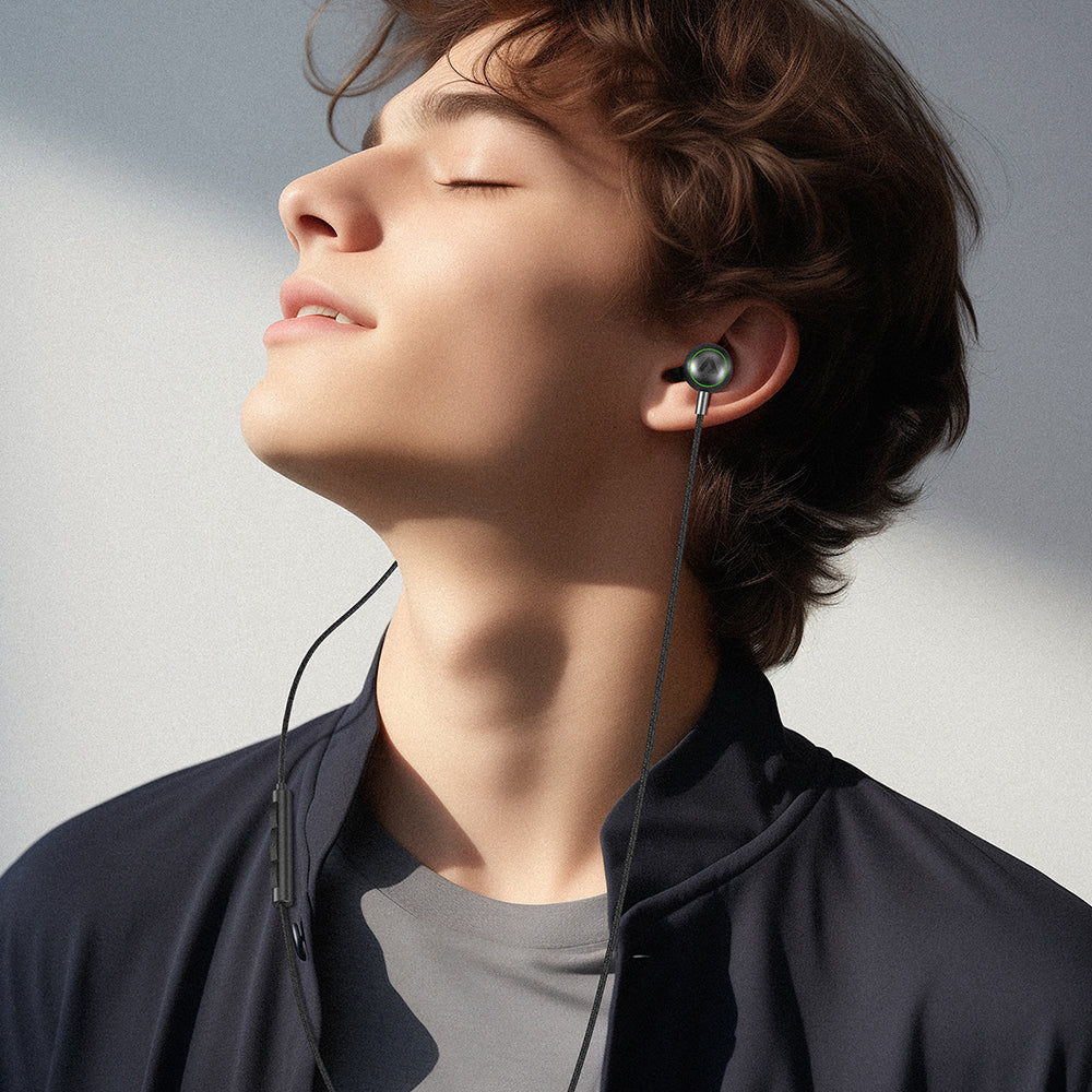 Handsfree USB-C Acefast L5, 1,2 m, Sort