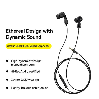Handsfree USB-C Baseus Encok CZ20, Sort A00171400113-00