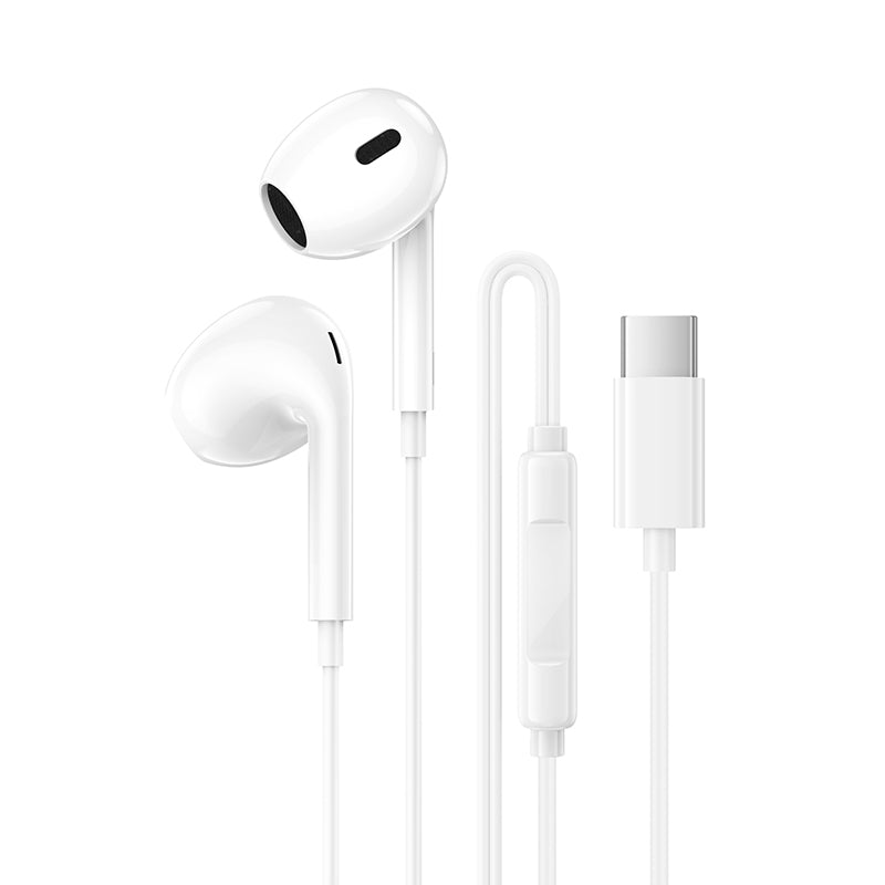 Handsfree USB-C Borofone BM100 Max Fuente, Hvid
