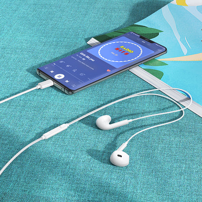 Handsfree USB-C Borofone BM100 Max Fuente, Hvid