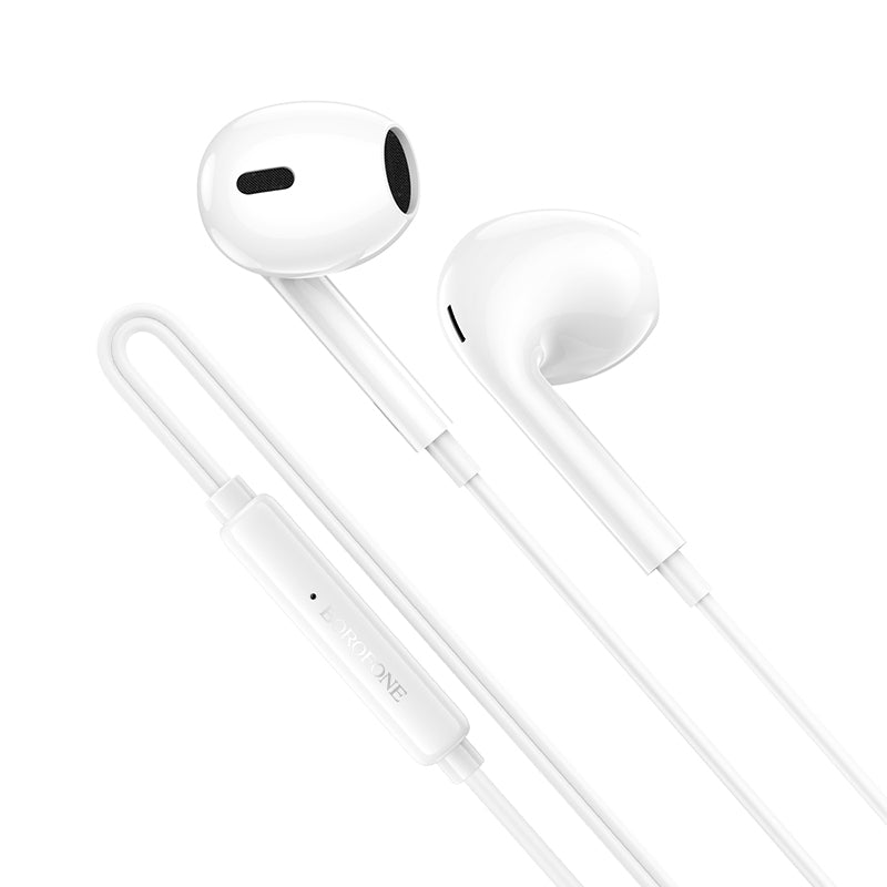 Handsfree USB-C Borofone BM100 Max Fuente, Hvid