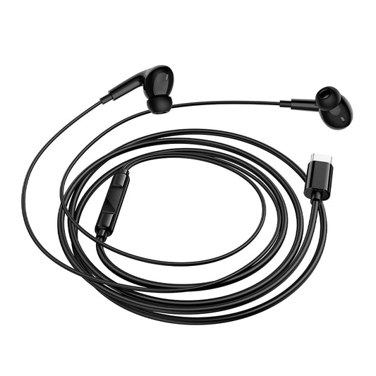 Handsfree USB-C Borofone BM100 Pro Fuente, Sort