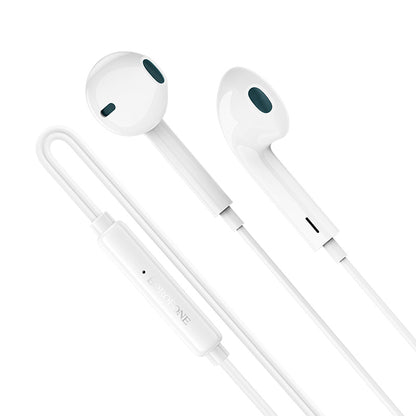 Handsfree USB-C Borofone BM100 Fuente, Hvid